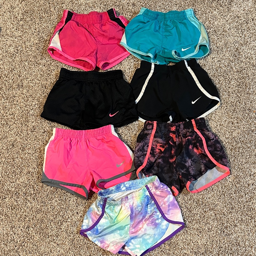 Nike Kids Shorts Set - Pink, Teal, Black, Tie-Dye